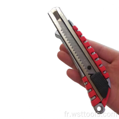 Couteau utilitaire de lames de rasoir rétractables de coupeur de boîte de 18 mm